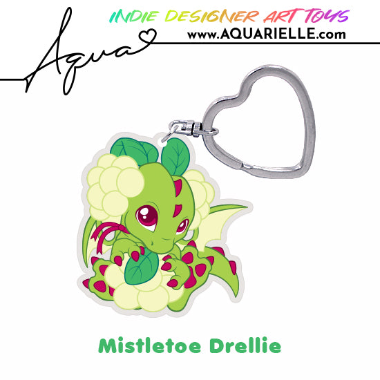 Mistletoe Drellie Keychain