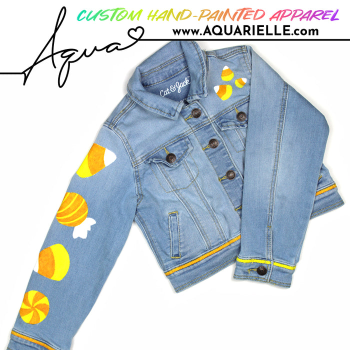 Hand painted Kid's Denim Jacket