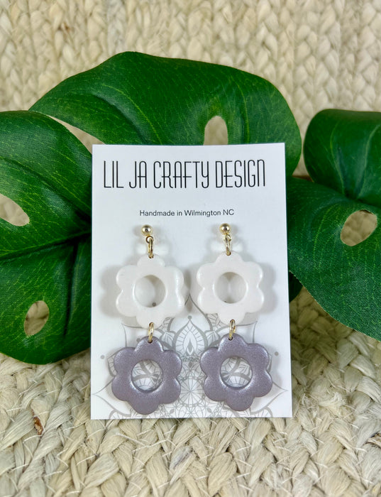 Flower Clay Earrings