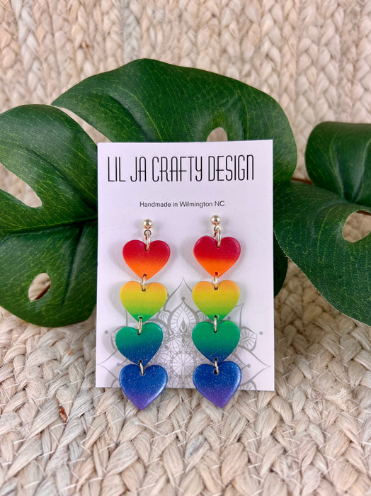 Pride Heart Earrings